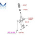 mobis front shock absorber hyundai santa fe 09-12